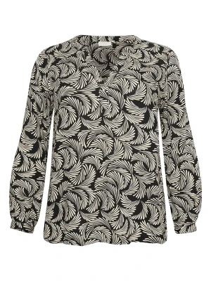 Kaffe Bluzka w kolorze czarno-beżowym rozmiar: 46