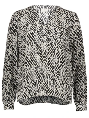Kaffe Bluzka w kolorze czarno-kremowym rozmiar: 40