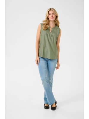 Kaffe Bluzka w kolorze khaki rozmiar: 42