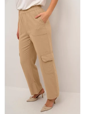 Kaffe Bojówki w kolorze beżowym rozmiar: 36