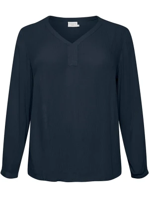 KAFFE curve Bluzka "Ami" w kolorze granatowym rozmiar: 48