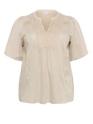 KAFFE curve Bluzka w kolorze beżowym rozmiar: 52