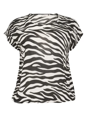 KAFFE curve Bluzka w kolorze czarno-białym rozmiar: 46