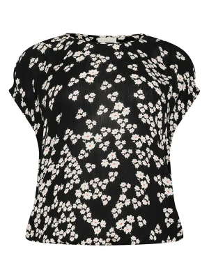 KAFFE curve Bluzka w kolorze czarno-kremowym rozmiar: 46