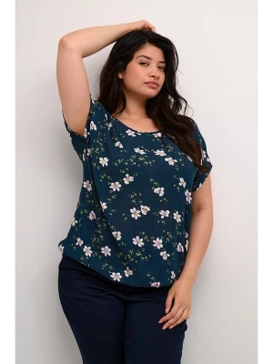 KAFFE curve Bluzka w kolorze granatowym rozmiar: 48