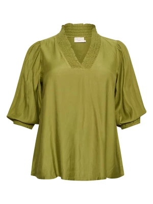 KAFFE curve Bluzka w kolorze oliwkowym rozmiar: 48