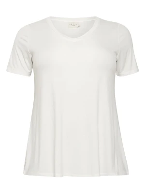 KAFFE curve Koszulka w kolorze białym rozmiar: M