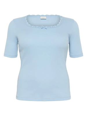 KAFFE curve Koszulka w kolorze błękitnym rozmiar: XL