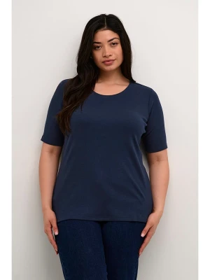 KAFFE curve Koszulka w kolorze granatowym rozmiar: XL