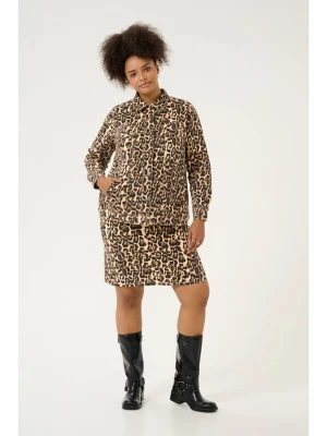 KAFFE curve Kurtka dżinsowa w kolorze jasnobrązowo-czarnym rozmiar: 52