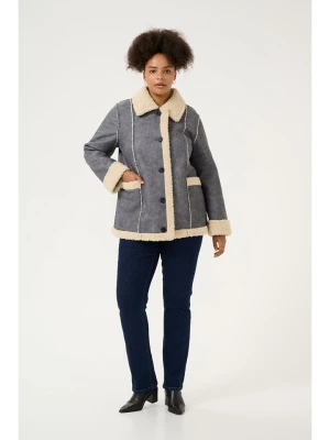 KAFFE curve Kurtka koszulowa w kolorze szaro-beżowym rozmiar: 42