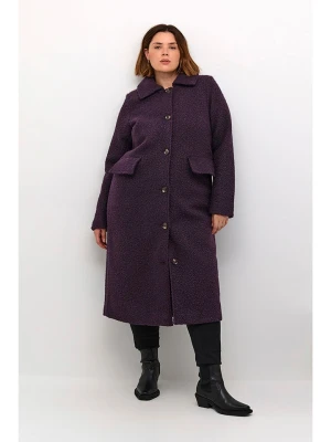 KAFFE curve Płaszcz przejściowy w kolorze ciemnofioletowym rozmiar: 44