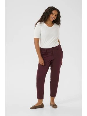 KAFFE curve Spodnie chino w kolorze bordowym rozmiar: 44