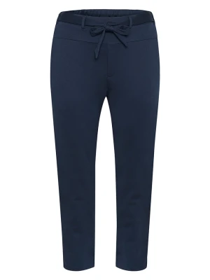 KAFFE curve Spodnie w kolorze granatowym rozmiar: XL