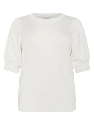 KAFFE curve Sweter w kolorze kremowym rozmiar: XL