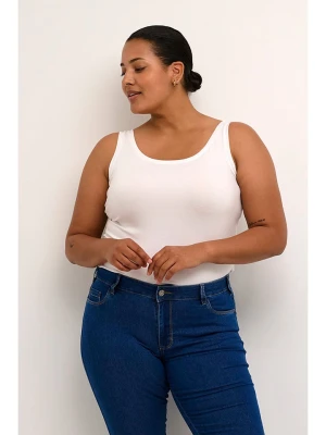 KAFFE curve Top w kolorze białym rozmiar: XL