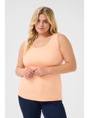 KAFFE curve Top w kolorze brzoskwiniowym rozmiar: XL