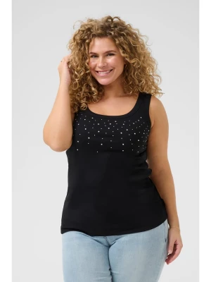 KAFFE curve Top w kolorze czarnym rozmiar: M