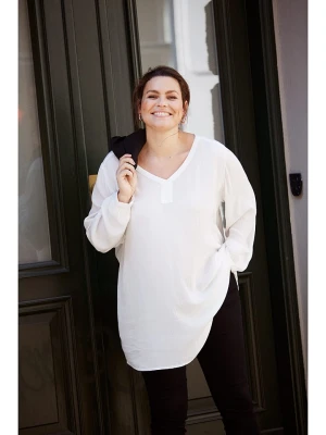 KAFFE curve Tunika "Ami" w kolorze białym rozmiar: 46