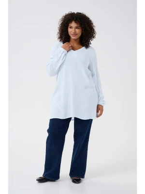 KAFFE curve Tunika w kolorze błękitnym rozmiar: 44