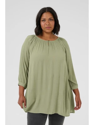 KAFFE curve Tunika w kolorze oliwkowym rozmiar: 46