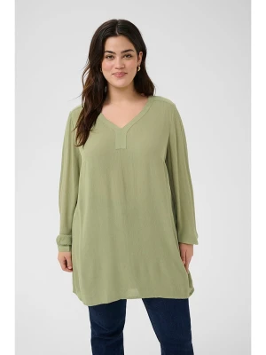 KAFFE curve Tunika w kolorze oliwkowym rozmiar: 50