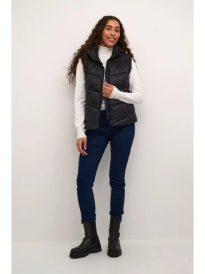 Kaffe Kamizelka pikowana w kolorze czarnym rozmiar: 38