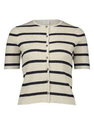 Kaffe Kardigan w kolorze kremowo-czarnym rozmiar: S