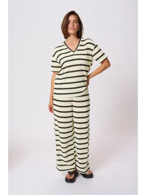 Kaffe Koszulka dzianinowa w kolorze kremowym rozmiar: XXL