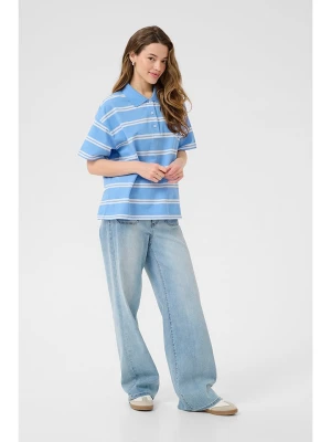 Kaffe Koszulka polo w kolorze błękitnym rozmiar: XL