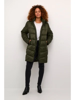 Kaffe Płaszcz pikowany w kolorze khaki rozmiar: 36