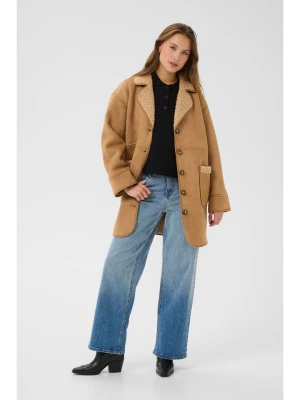 Kaffe Płaszcz w kolorze jasnobrązowym rozmiar: 40