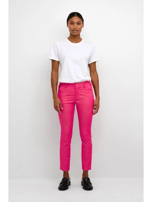 Kaffe Spodnie chino "Lea" w kolorze różowym rozmiar: 42