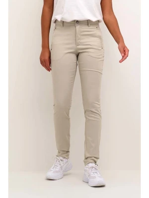 Kaffe Spodnie chino w kolorze beżowym rozmiar: 40