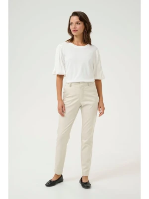 Kaffe Spodnie chino w kolorze kremowym rozmiar: 40