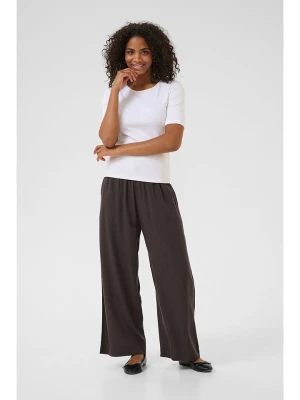 Kaffe Spodnie "Milia" w kolorze ciemnobrązowym rozmiar: 36