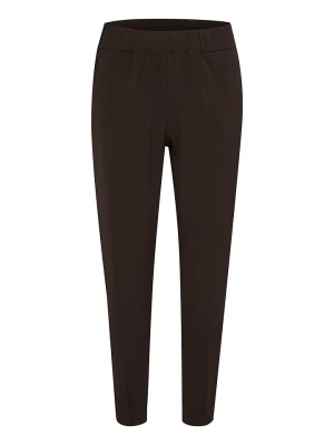 Kaffe Spodnie "Mona" w kolorze ciemnobrązowym rozmiar: 40