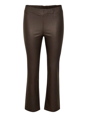 Kaffe Spodnie w kolorze antracytowym ze skóry syntetycznej rozmiar: 36