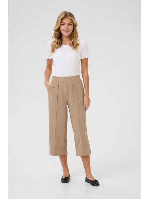 Kaffe Spodnie w kolorze beżowym rozmiar: XL