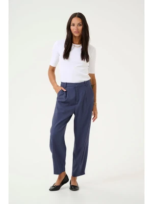 Kaffe Spodnie w kolorze granatowym rozmiar: 40