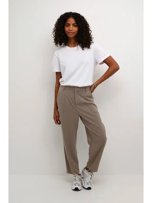 Kaffe Spodnie w kolorze jasnobrązowym rozmiar: 40