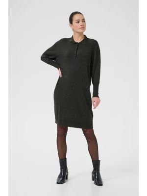 Kaffe Sukienka dzianinowa w kolorze khaki rozmiar: S