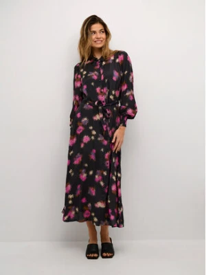 Kaffe Sukienka koszulowa Dorita 10507590 Czarny Regular Fit