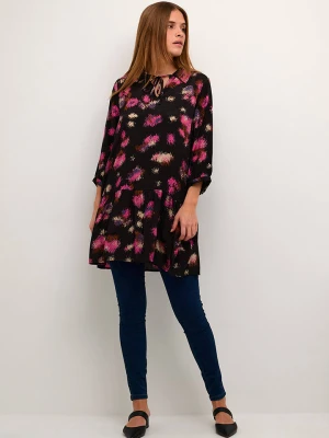 Kaffe Sukienka "Lia" w kolorze czarno-różowym rozmiar: 36