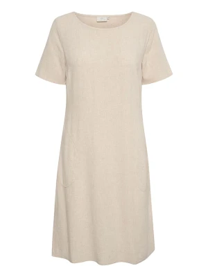 Kaffe Sukienka "Liny" w kolorze beżowym rozmiar: 36