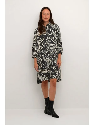 Kaffe Sukienka w kolorze czarno-kremowym rozmiar: 36