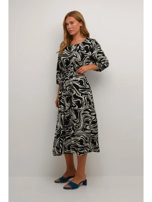Kaffe Sukienka w kolorze czarno-kremowym rozmiar: 40
