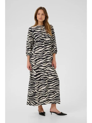 Kaffe Sukienka w kolorze kremowo-czarnym rozmiar: 44