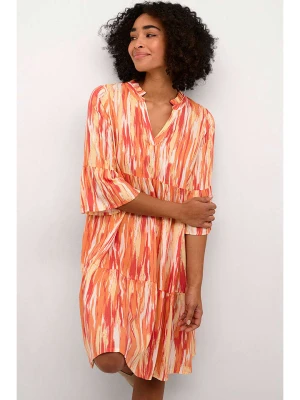 Kaffe Sukienka w kolorze pomarańczowo-czerwono-białym rozmiar: 42