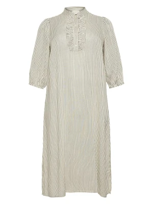 Kaffe Sukienka w kolorze zielono-białym rozmiar: 48